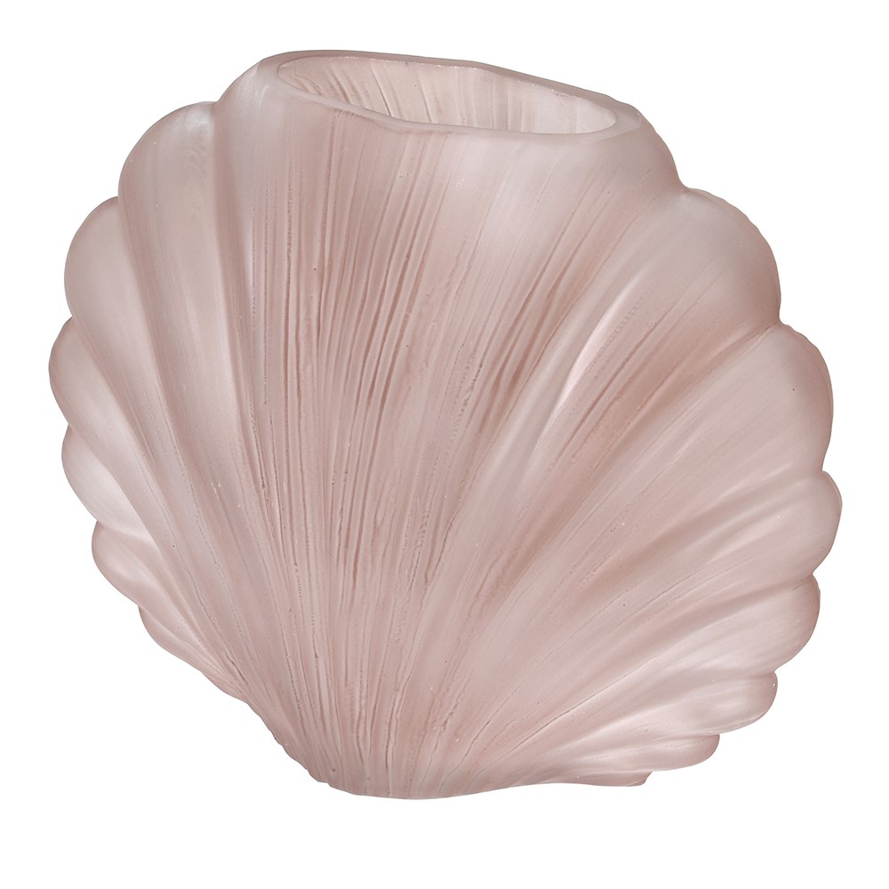 Blush shell vase
