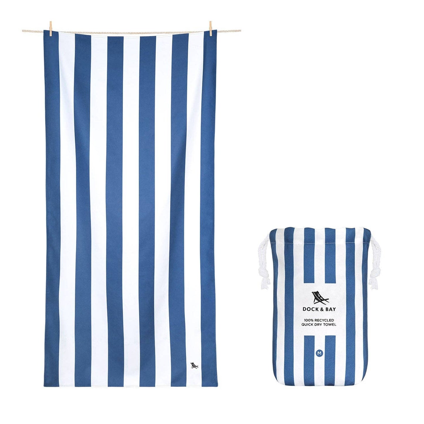 Dock & Bay Quick Dry Towels - Whitsunday Blue: Extra Large (200x90cm)