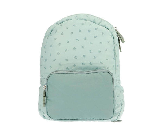 Padded Children's Backpack- Sage leaves