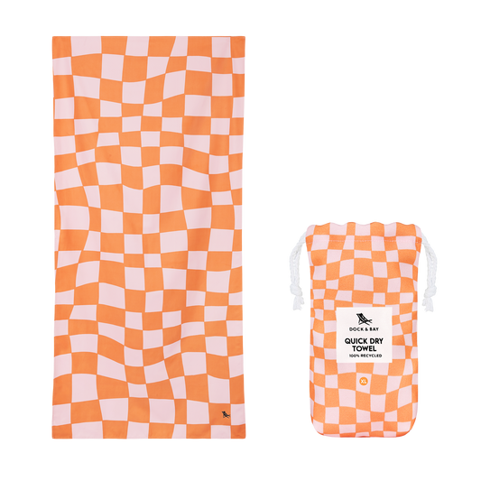 Dock & Bay Quick Dry Towels - Groovy Check: Extra Large