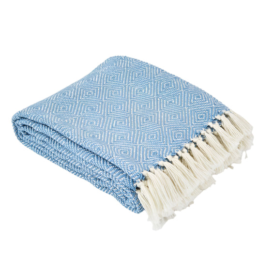 Diamond Cobalt recycled bottle blanket