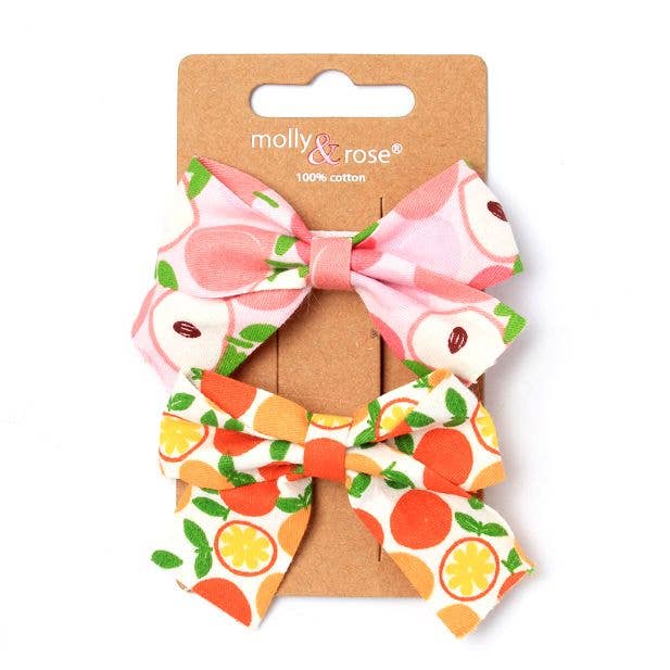 Fruit Print Bows