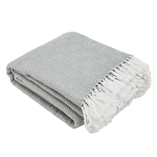 Diamond Dove Grey recycled bottle blanket