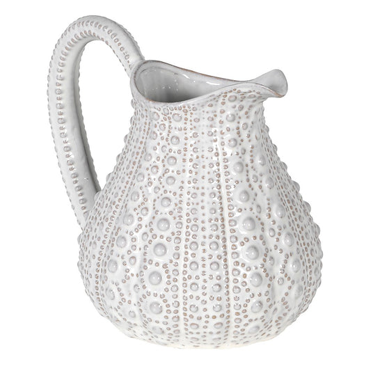 White urchin jug/ vase