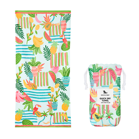 Dock & Bay Quick Dry Towels - Tropicana Treat: Extra Large