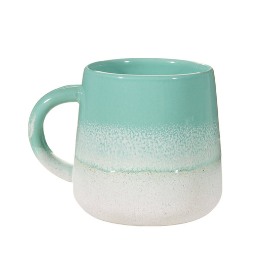 Mint ombré glaze mug