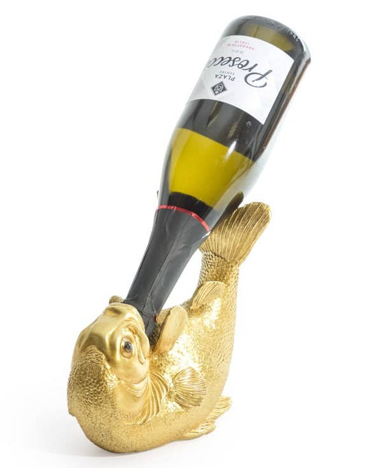 Drinks Like a Gold Fish Wine Bottle Holder