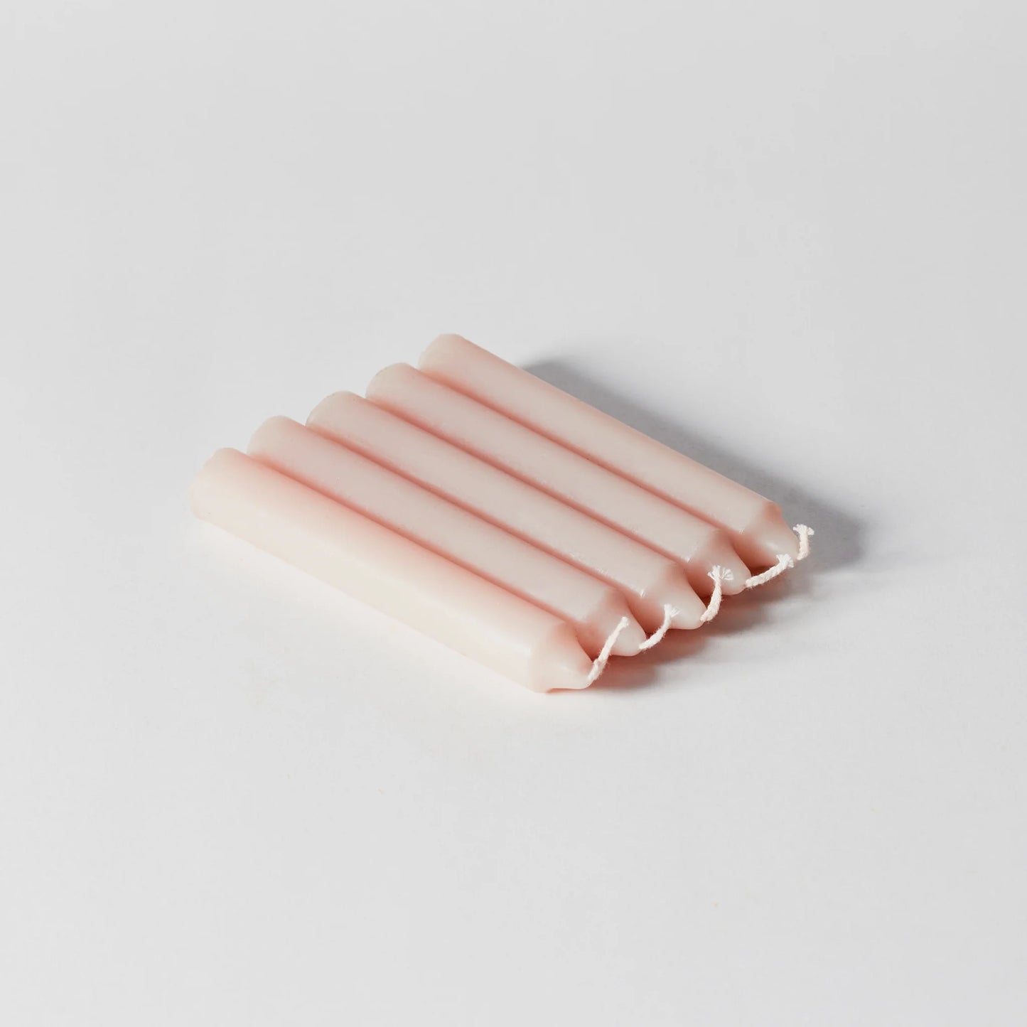 Rustic poured dinner candle- Pastel Pink