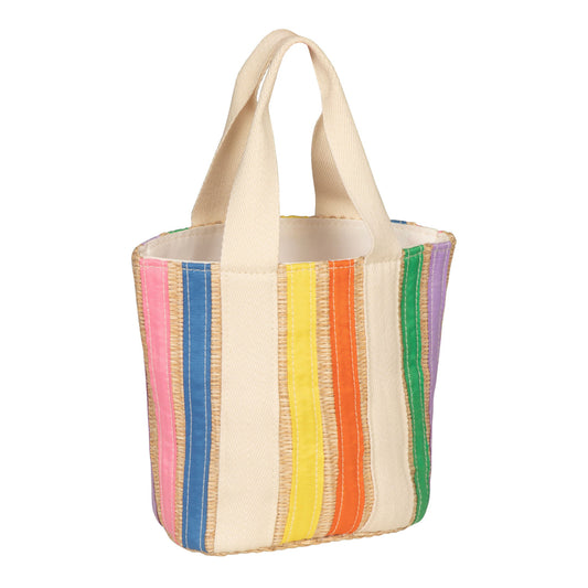 Children's rainbow ribbon bag