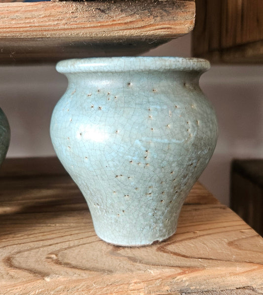 Small Rustic blue Vase