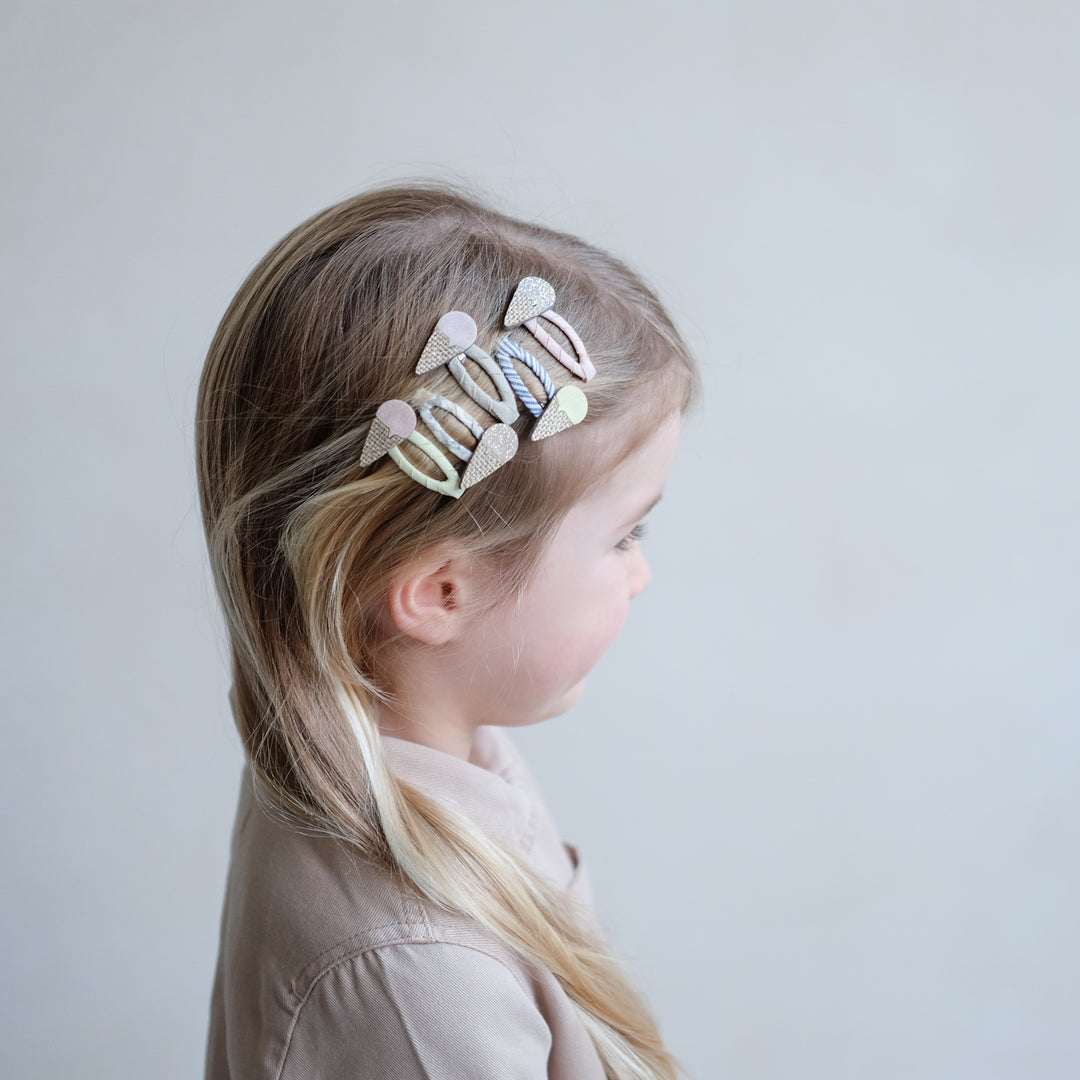 Ice cream hair clips
