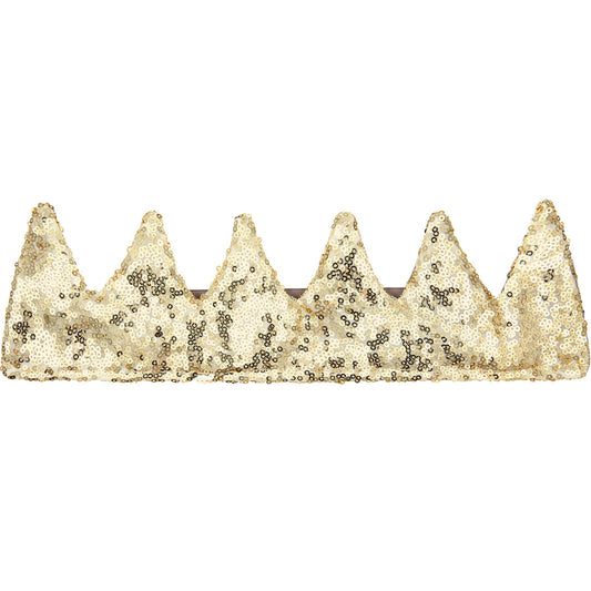 Gold sequin crown